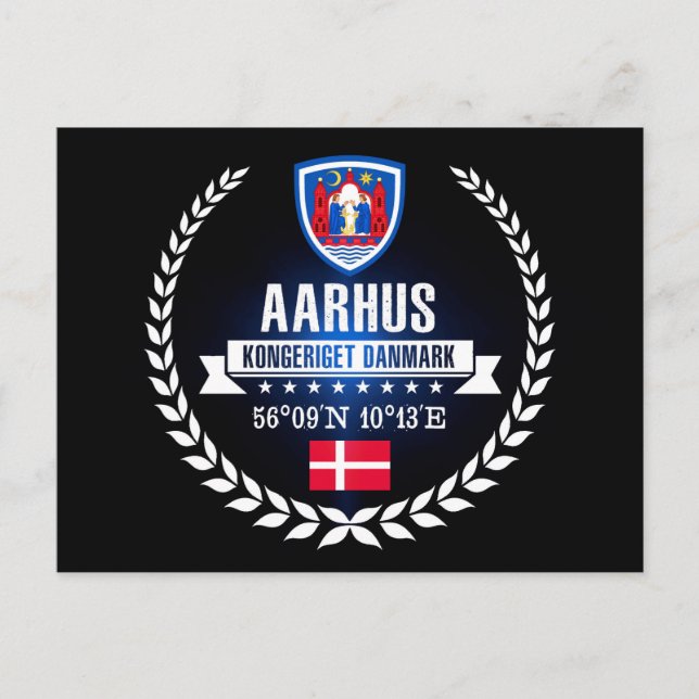 Aarhus Postkarte (Vorderseite)