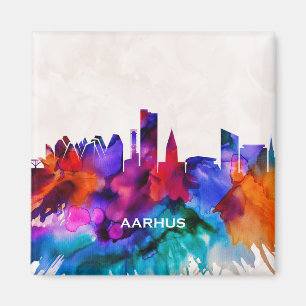 Aarhus Skyline Magnet