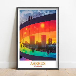 Aarhus Wandkunst - gerahmtes ARoS Aarhus Kunstmuse Poster