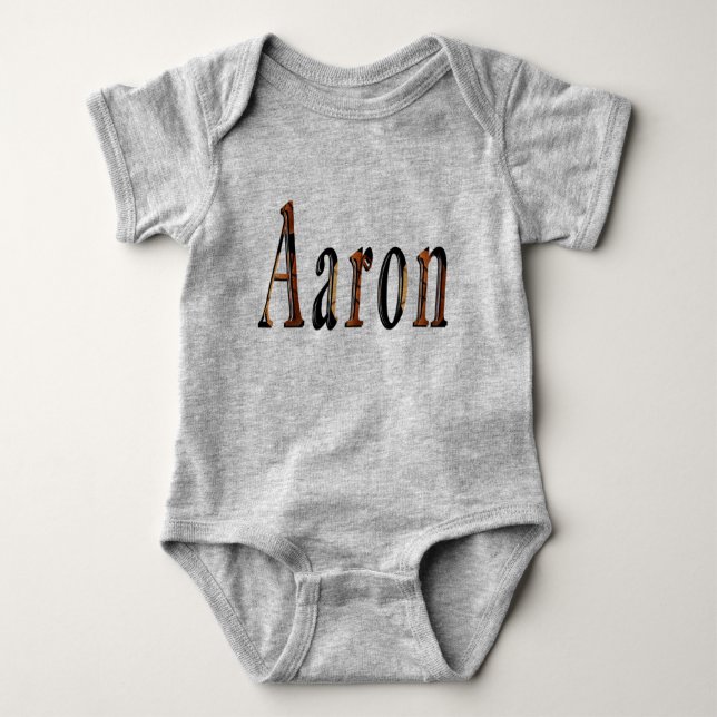 "Aaron and the Game of Glory" Sein Name Baby Strampler (Vorderseite)