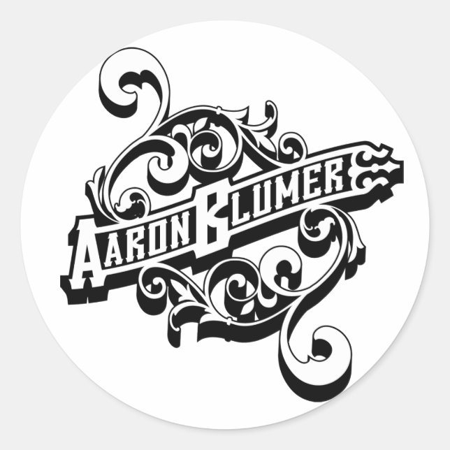 Aaron Blumer Sticker (Vorderseite)