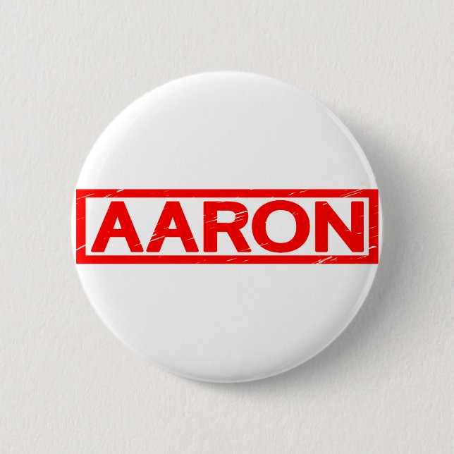 Aaron Briefmarke Button (Vorderseite)