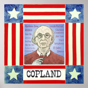 Aaron Copland-Druck Poster