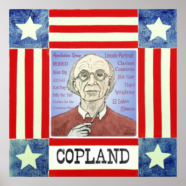 Aaron Copland Print Poster (Vorne)