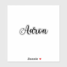 Aaron Name - Handgeschriebene Kalligrafie