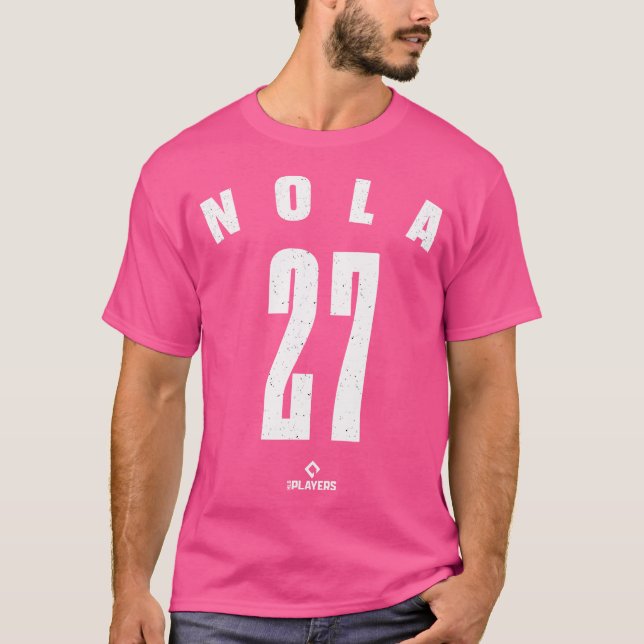 Aaron Nola 27 Mlbpa Philadelphia Baseball Major Le T-Shirt (Vorderseite)