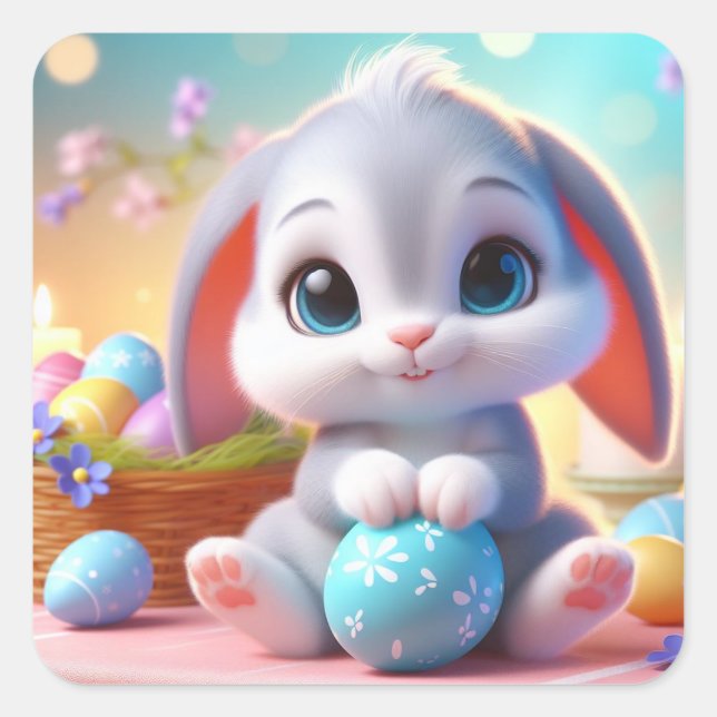 Aaron Quadratischer Aufkleber (Vorderseite)