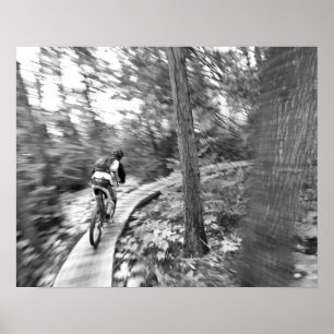 Aaron Rodgers beim Mountainbiken auf dem Stairway Poster