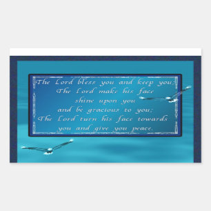 Aaronic Segen! Rechteckiger Aufkleber