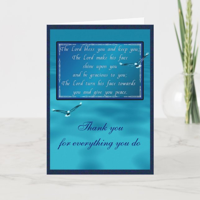 Aaronischer Segen Feiertagskarte (Vorderseite)