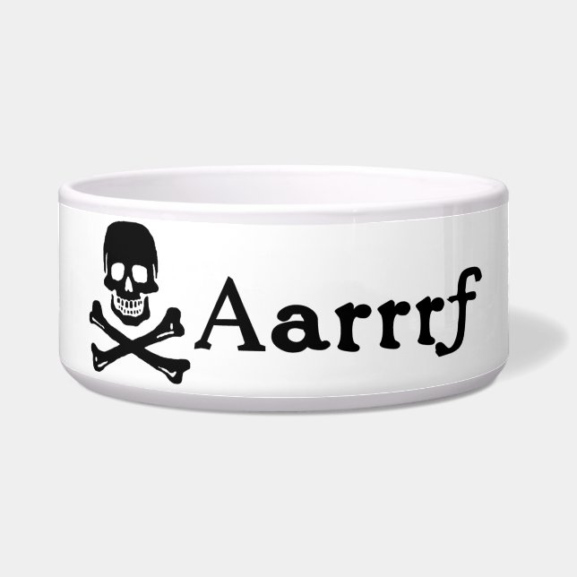 Aarrrf! Hundeschüssel Napf (Vorderseite)
