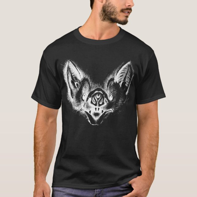 Aart Vampire Bat Negative Black T-Shirt (Vorderseite)