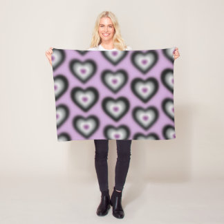 Aasexuelle Flaggenfarben auf einem verschwommenen Fleecedecke