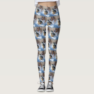 Aaskan Malamute Let It Snow Weihnachten Leggings
