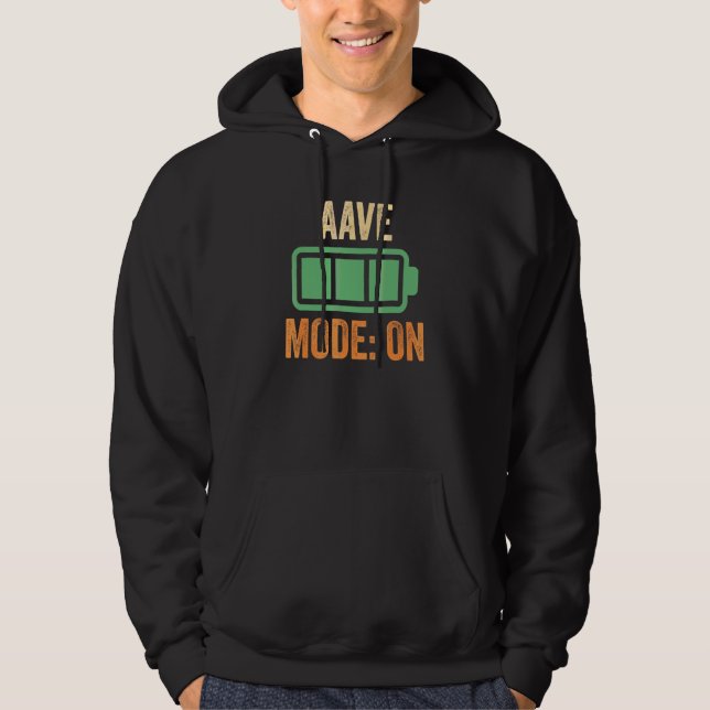 Aave-Modus aktiviert  Krypto Hoodie (Vorderseite)