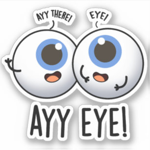 Aay Eye Funny AI Pun  Aufkleber