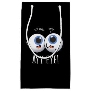 Aay Eye Funny AI Pun Dark BG Kleine Geschenktüte