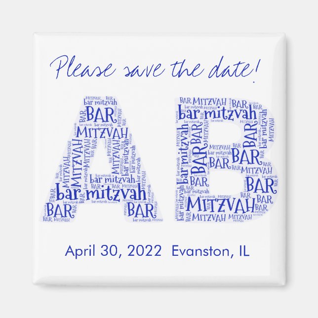 AB 091db5 Monogramm Magnet (Vorne)