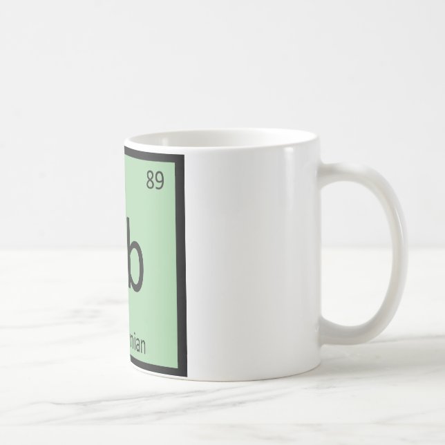 Ab - Abyssinian Chemistry Periodic Table Element Kaffeetasse (Rechts)