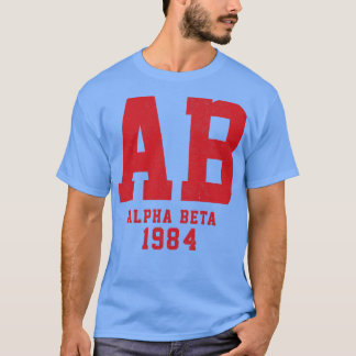 AB Alpha Beta 1984 Vintage Brüderlichkeit Rache T-Shirt