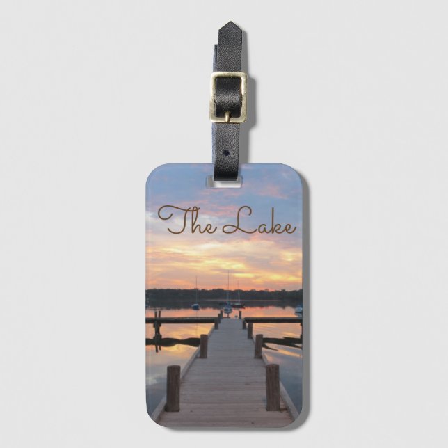 Ab an den See! Gepäckanhänger (Vorderseite Vertikal)