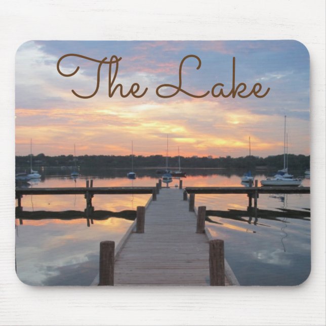 Ab an den See! Mousepad (Vorne)