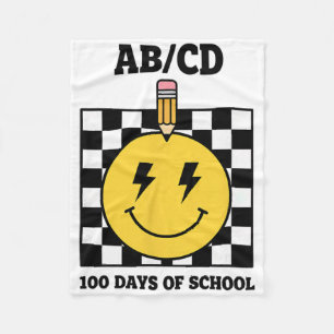 Ab Cd 100 Tage Schule Kinder Bleistift Schachbrett Fleecedecke