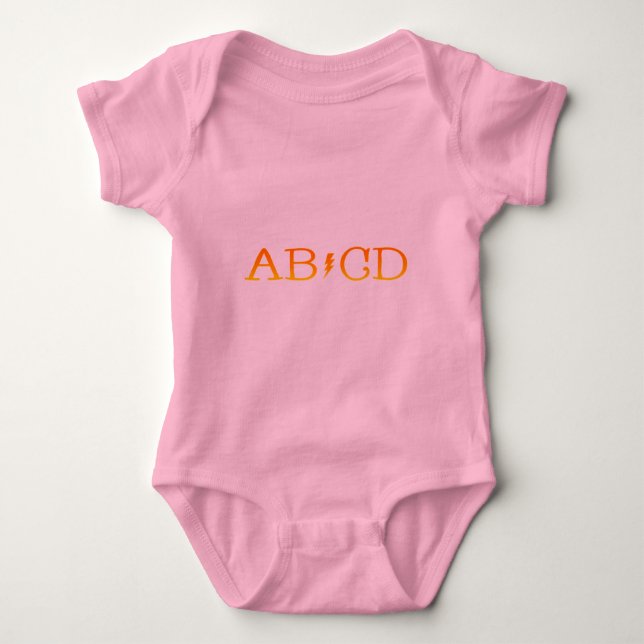 AB/CD BABY STRAMPLER (Vorderseite)