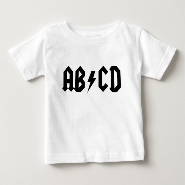 AB/CD BABY T-SHIRT (Vorderseite)