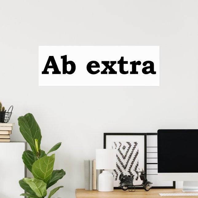 Ab extra poster (Heimbüro)