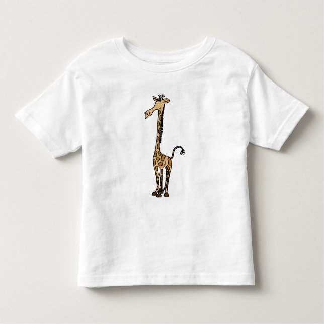 AB, Funky niedliches Giraffen-Cartoon-Shirt Kleinkind T-shirt (Vorderseite)