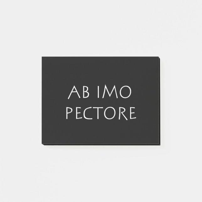 Ab imo pectore post-it klebezettel (Vorderseite)