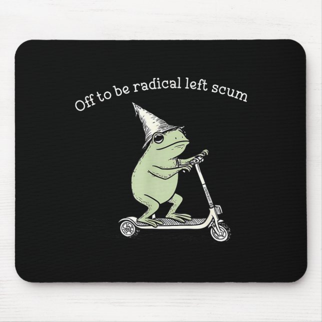 Ab in Richtung radikaler linker Abschaum lustiger  Mousepad (Vorne)