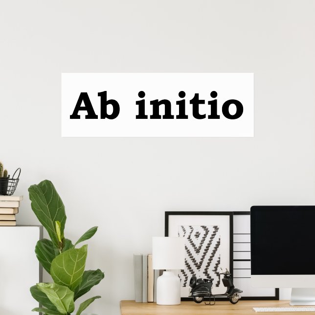 Ab initio poster (Heimbüro)