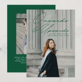 Ab und ab 2 Foto Abschluss grün Ankündigung