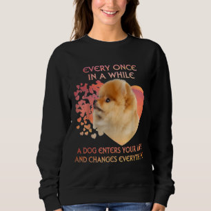 Ab und zu betritt ein Spitz das Leben Sweatshirt