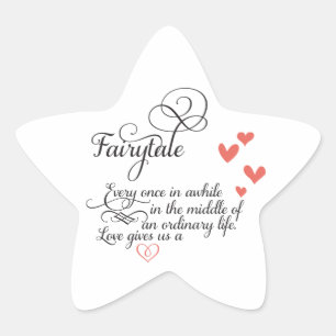 Ab und zu in einem normalen Leben. Stern-Aufkleber
