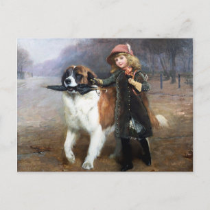 Ab zur Schule Postkarte