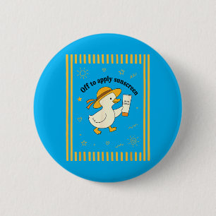 Ab zur Sonnenmilch-Ente Sommer Strandurlaub Button