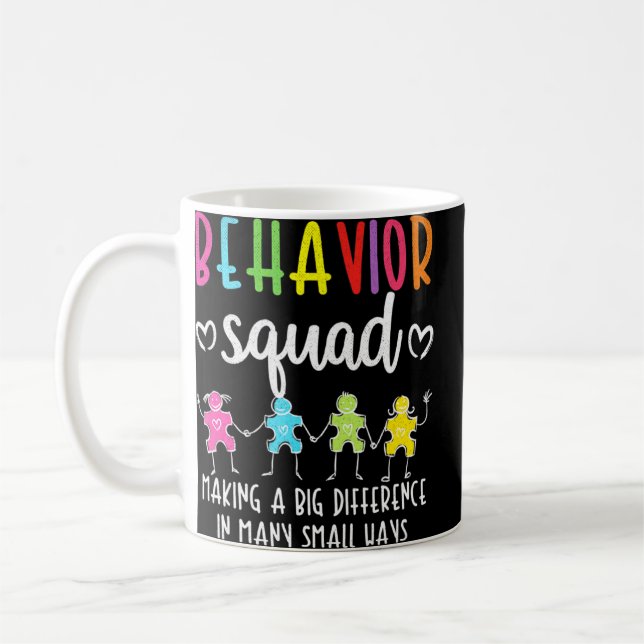 Aba Behavior Squad Angewandte Verhaltensanalyse-Cr Kaffeetasse (Links)