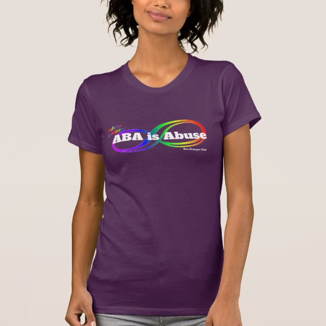 ABA ist Missbrauch - T - Shirt der Neurodiveren Re (Vorderseite)