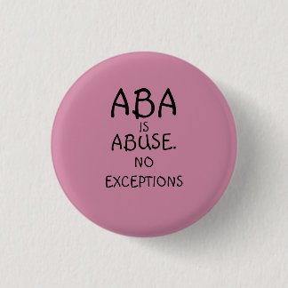 ABA ist Missbrauchs-Knopf Button