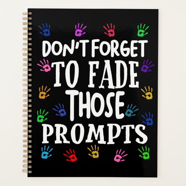 ABA Therapist Verhaltensanalyst fordert Austis auf Planer (Vorderseite)