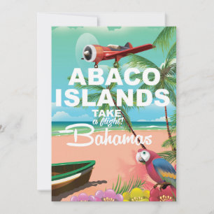 Abaco-Inseln-Urlaubsplakat