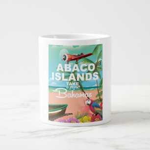 Abaco-Inseln Urlaubsposter Jumbo-Tasse