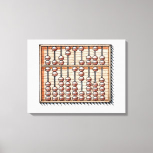 Abacus-Illustration Leinwanddruck