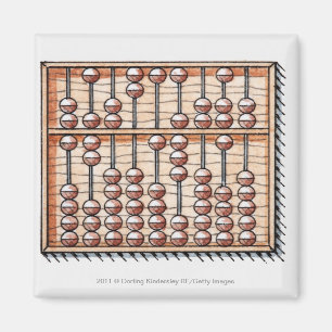 Abacus-Illustration Magnet