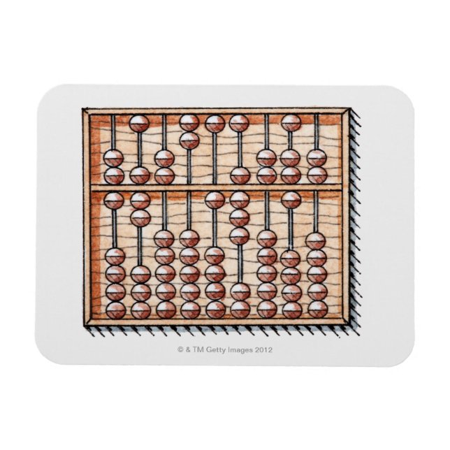 Abacus-Illustration Magnet (Horizontal)