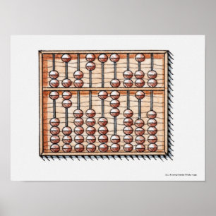Abacus-Illustration Poster