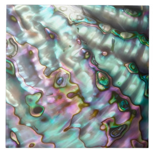 Abalone bedruckte Keramikfliese / Untersetzer